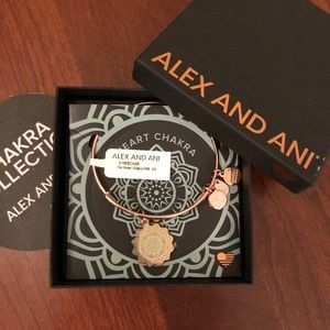 Alex and Ani Heart Chakra bangle in rose gold